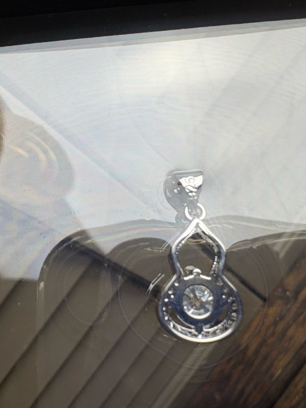 MOISSANITE necklace pendant 925 - Picture 6 of 8